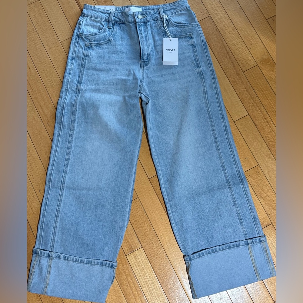 VERVET BY FLYING MONKEY Kris cropped Baggy Jean - Size 28